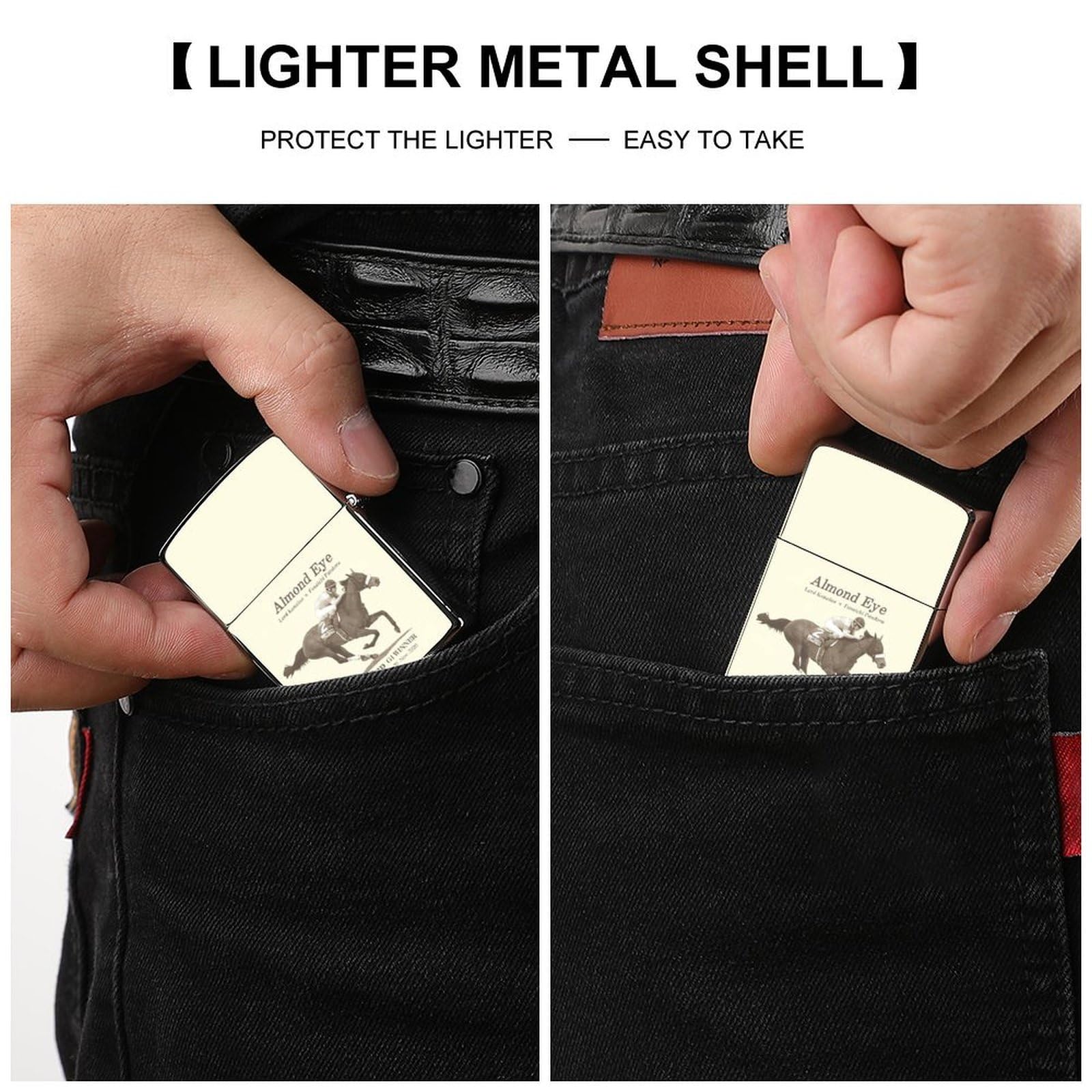 Amazon.co.jp: 銅製ライターケース 競馬 最強女王アーモンドアイ 記念